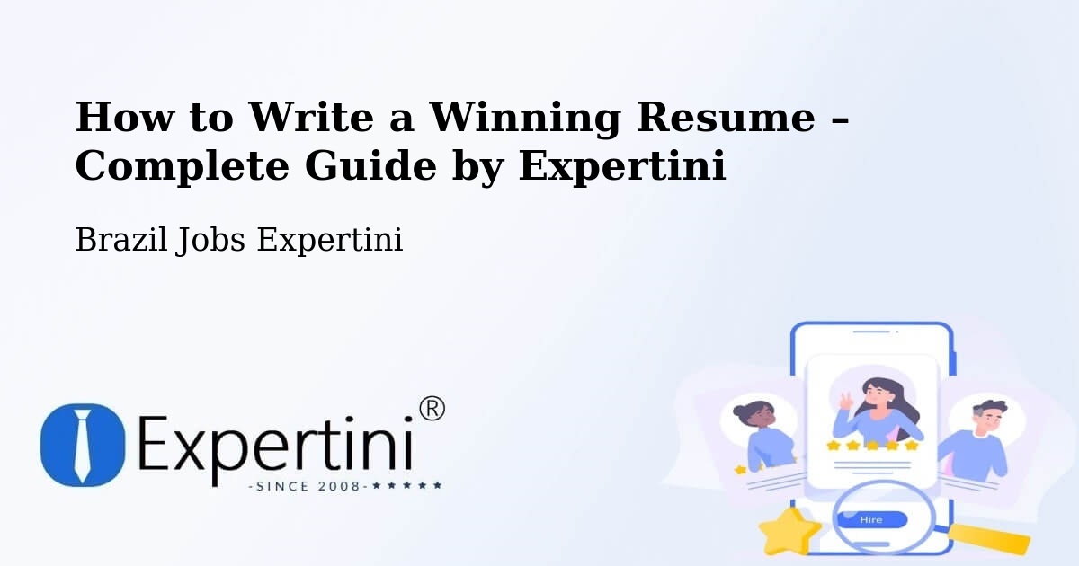 Resume Writing Guide for Job Seekers – Itajubá - Itajubá, Brazil Jobs Expertini